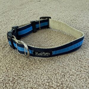Two-Tone Blue Adjustable Dog Collar